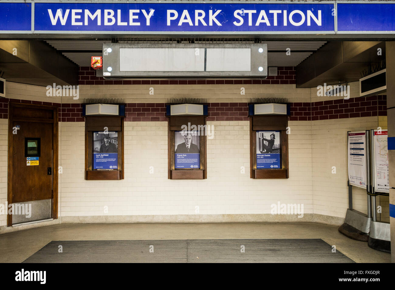 Biglietterie chiuse presso la stazione di Wembley Park a Londra, Inghilterra, Regno Unito Foto Stock