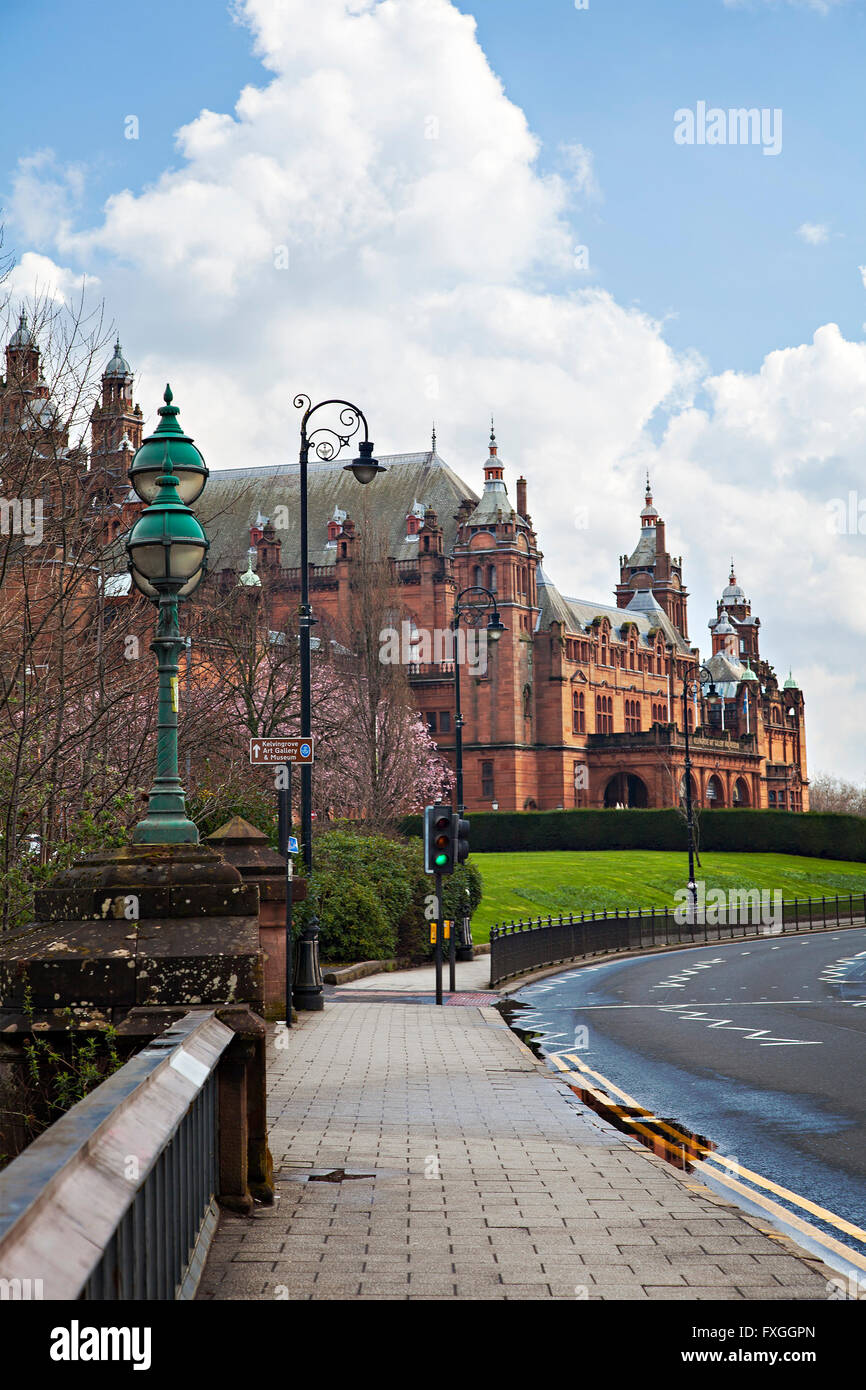 Immagine di Kelvingrove gallerie, un museo pubblico a Glasgow, in Scozia. Foto Stock