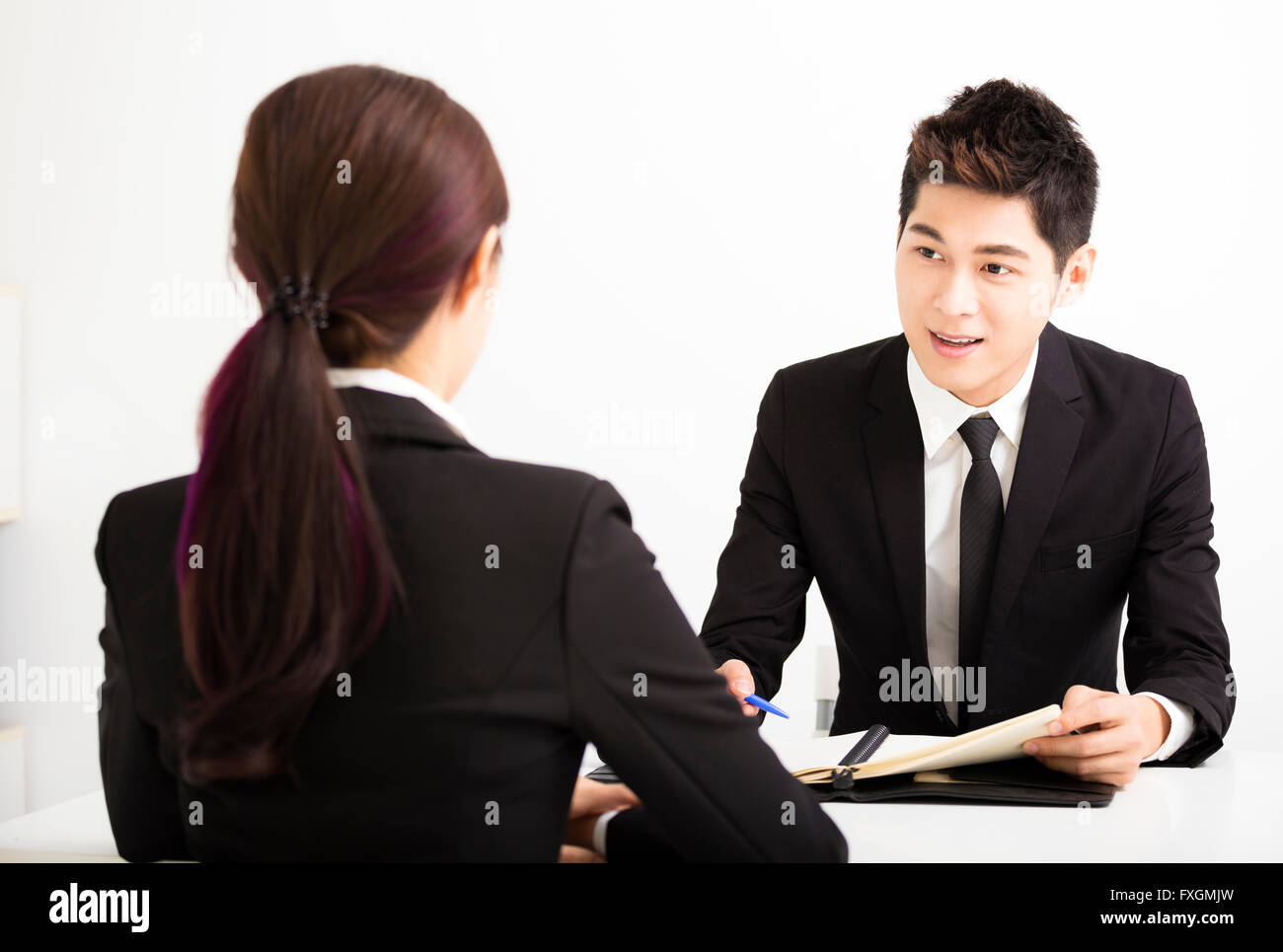 Risorsa Umana nozione e il colloquio di lavoro Foto Stock