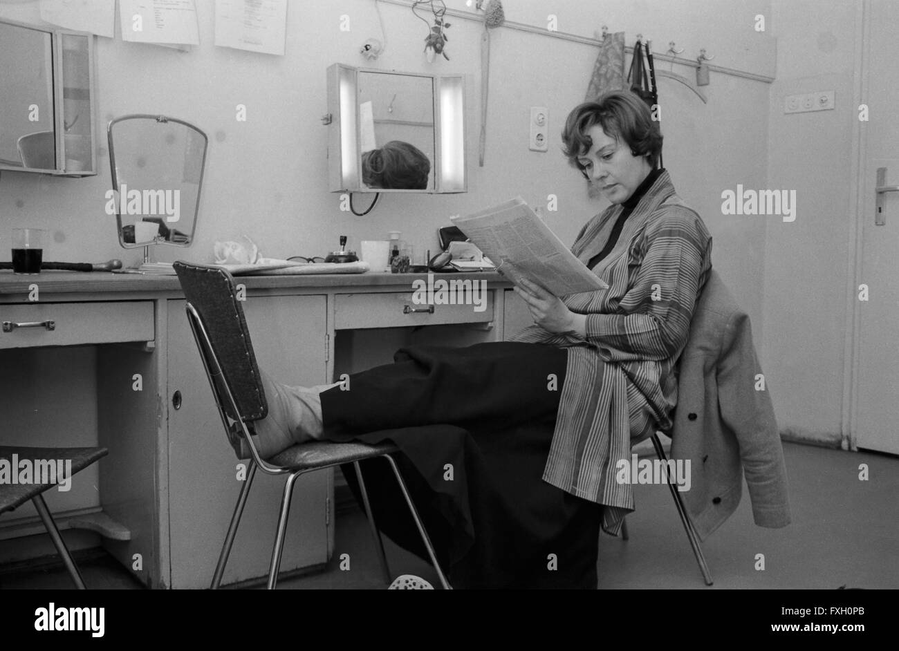 Deutsche Schauspielerin Doris Schade, Deutschland 1970er Jahre. Attrice tedesca Doris Schade, Germania degli anni settanta. 24x36swNeg469 Foto Stock