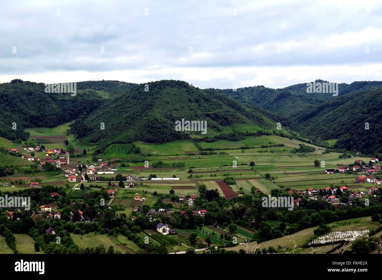 "Pyramide della luna' in Visoko, Bosnia Foto Stock