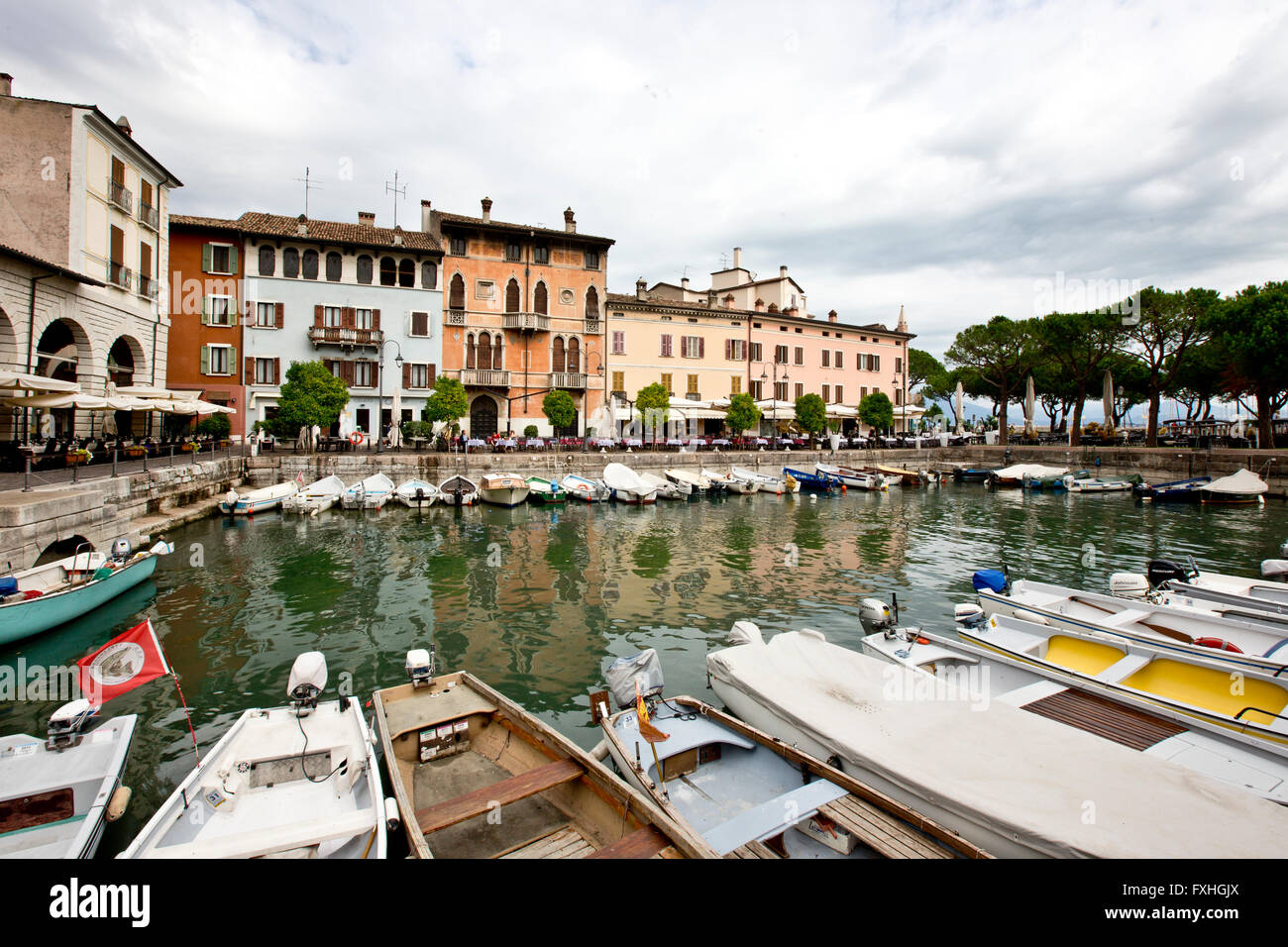 Peschiera del Garda sul Lago di Garda, provincia di Verona, regione Veneto, Italia Foto Stock