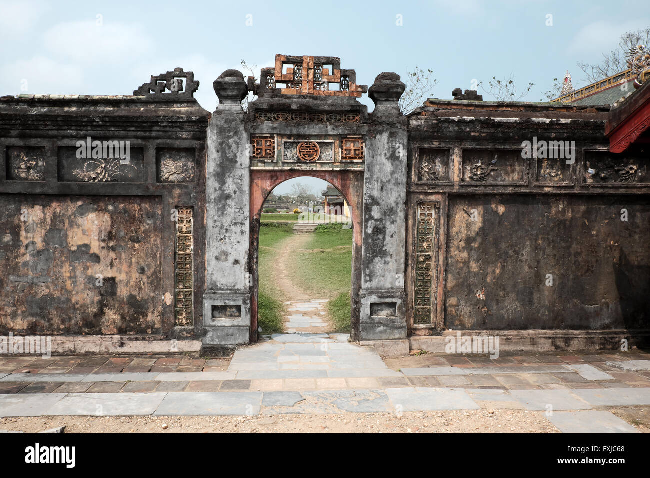 Cittadella, un patrimonio di cultura con Hoang Thanh,Tu Cam Thanh (Forbidden City), dai noi, Tonalità Viet Nam, viaggio Vietnam Foto Stock