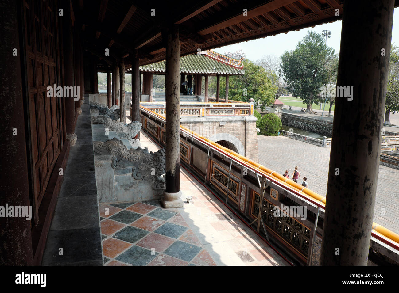 Cittadella, un patrimonio di cultura con Hoang Thanh (Città Imperiale),Tu Cam Thanh (Forbidden City), Dai Noi (Inner City), Ong mon Foto Stock