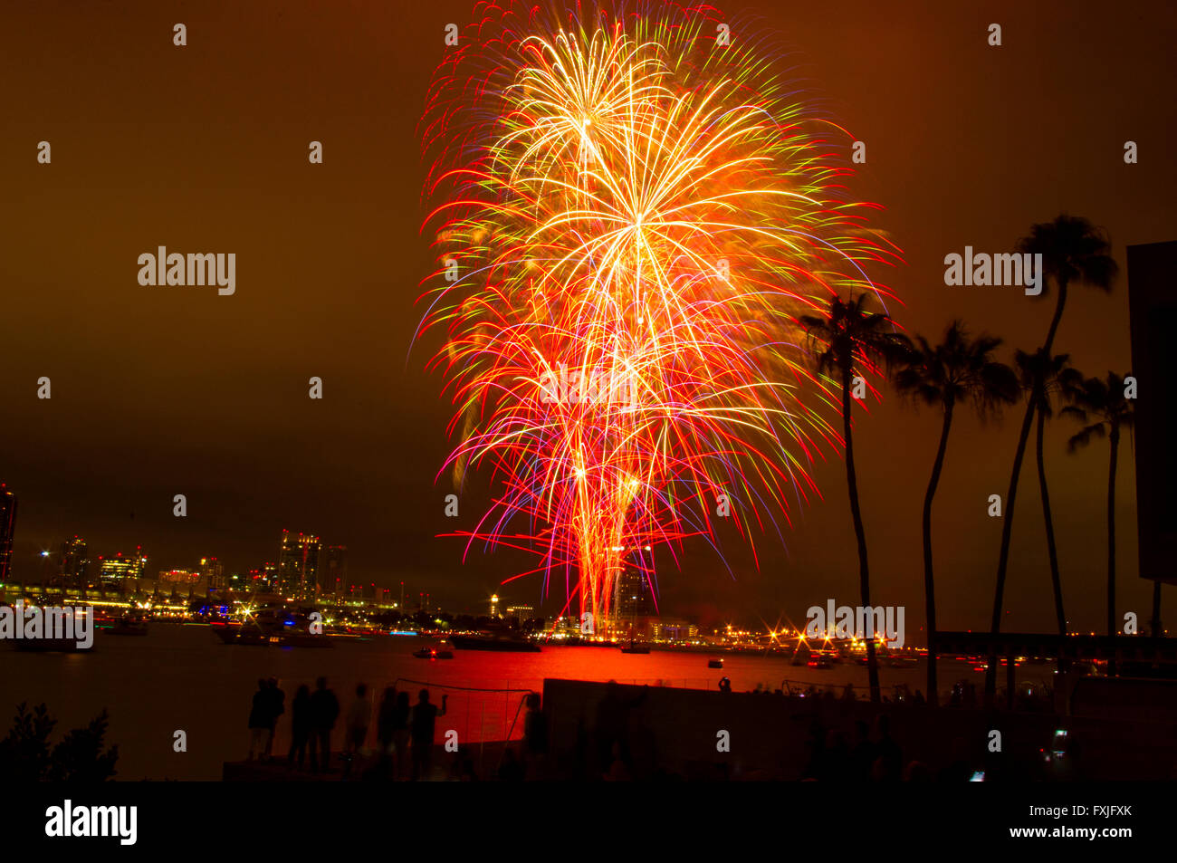 Fuochi d'artificio, San Diego Foto Stock