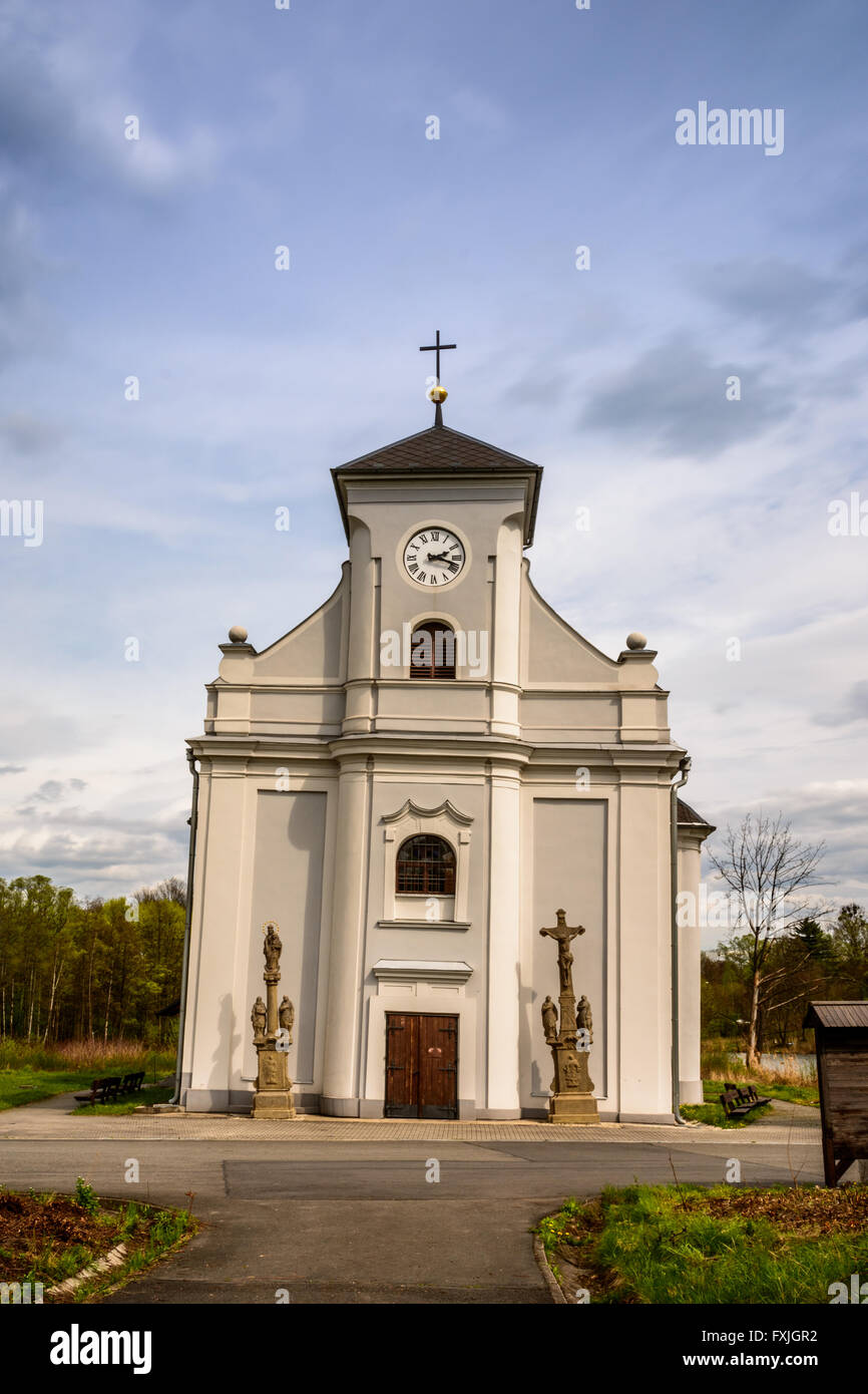 Repubblica ceca chiesa di Saint Petr da Alkantara a Karvina Foto Stock