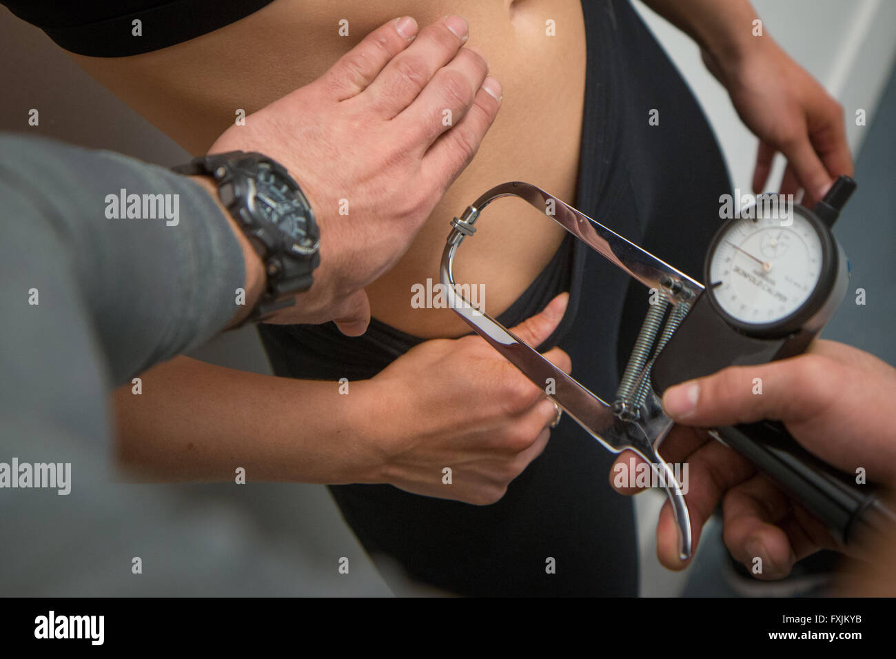 Misura di BMI Foto Stock