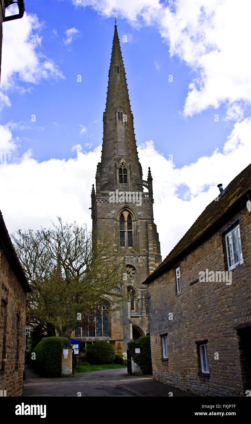 Santa Maria Vergine Chiesa, Higham Ferrers Foto Stock