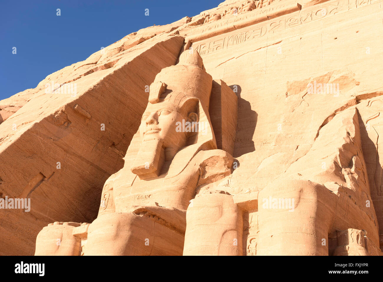 Abu Simbel tempio Egitto Foto Stock