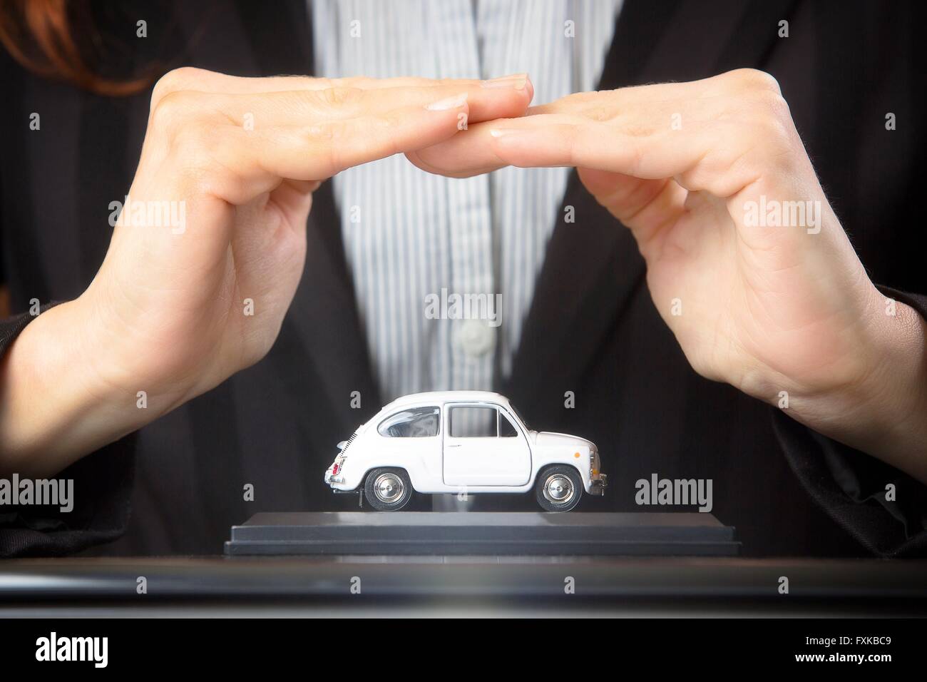 Auto (automobile) concetto di assicurazione. Foto Stock