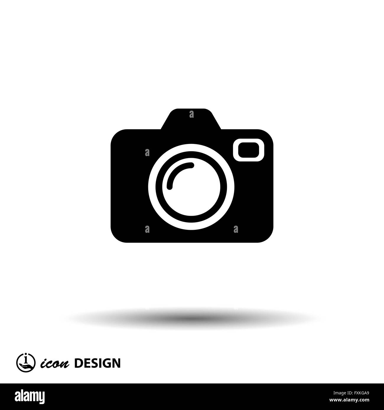 Il pittogramma di fotocamera Illustrazione Vettoriale