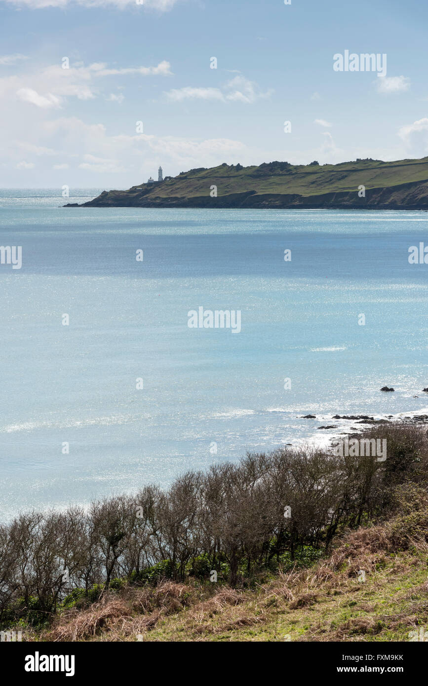 Il punto di inizio penisola sul South Devon Coast UK Foto Stock