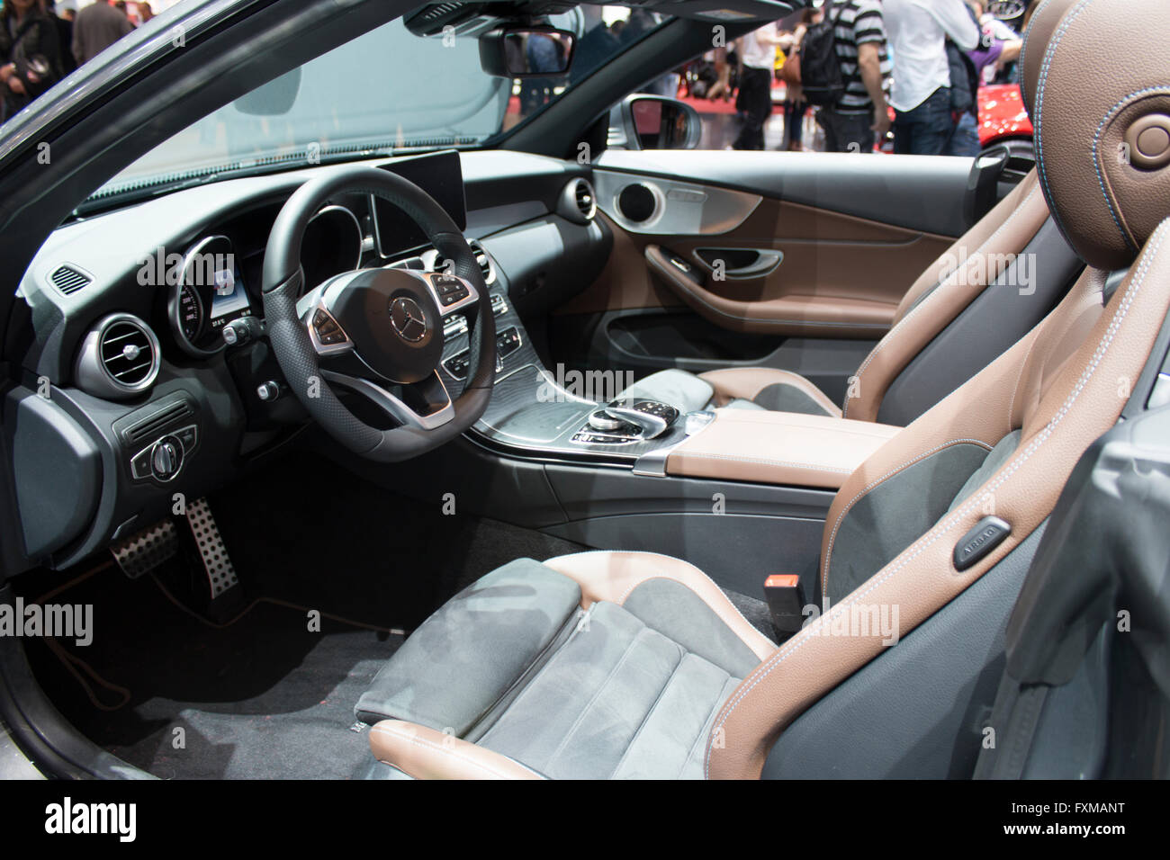 Mercedes Classe C cabriolet interno 2016 Foto Stock