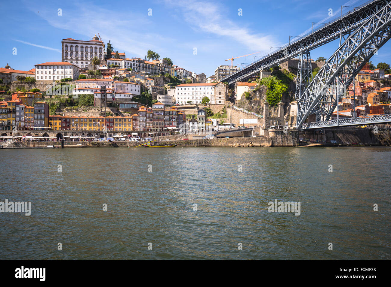 Porto, Portogallo città vecchia sul fiume Douro. Foto Stock