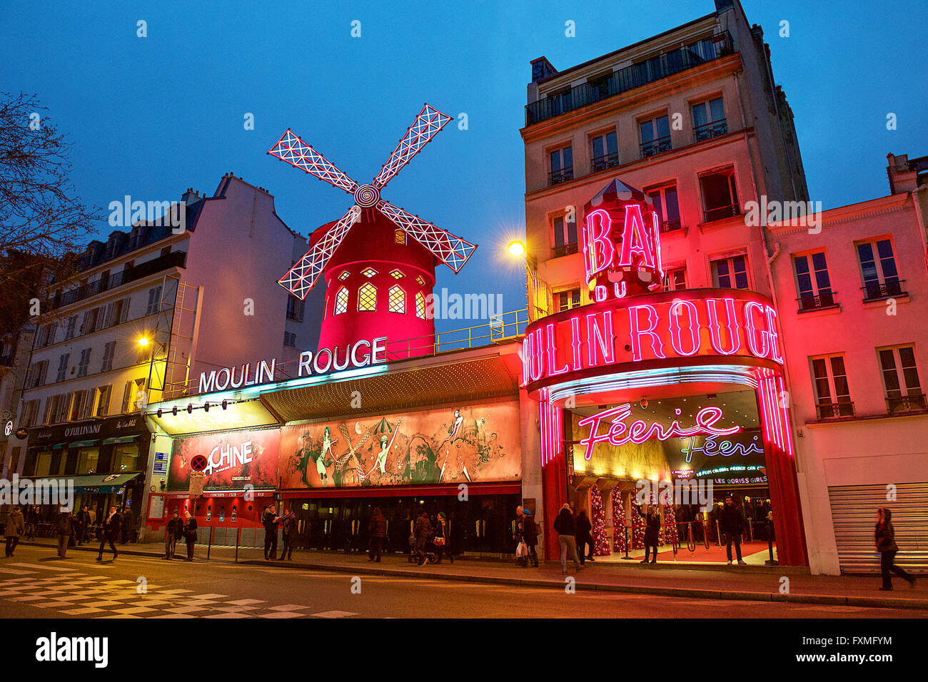 Moulin Rouge, Parigi, Francia Foto Stock