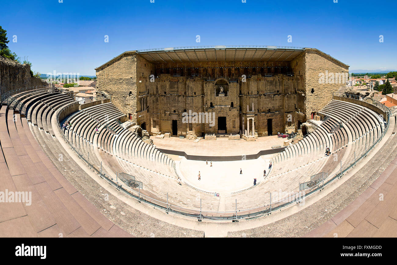 Teatro romano di arancione, arancione, Francia Foto Stock