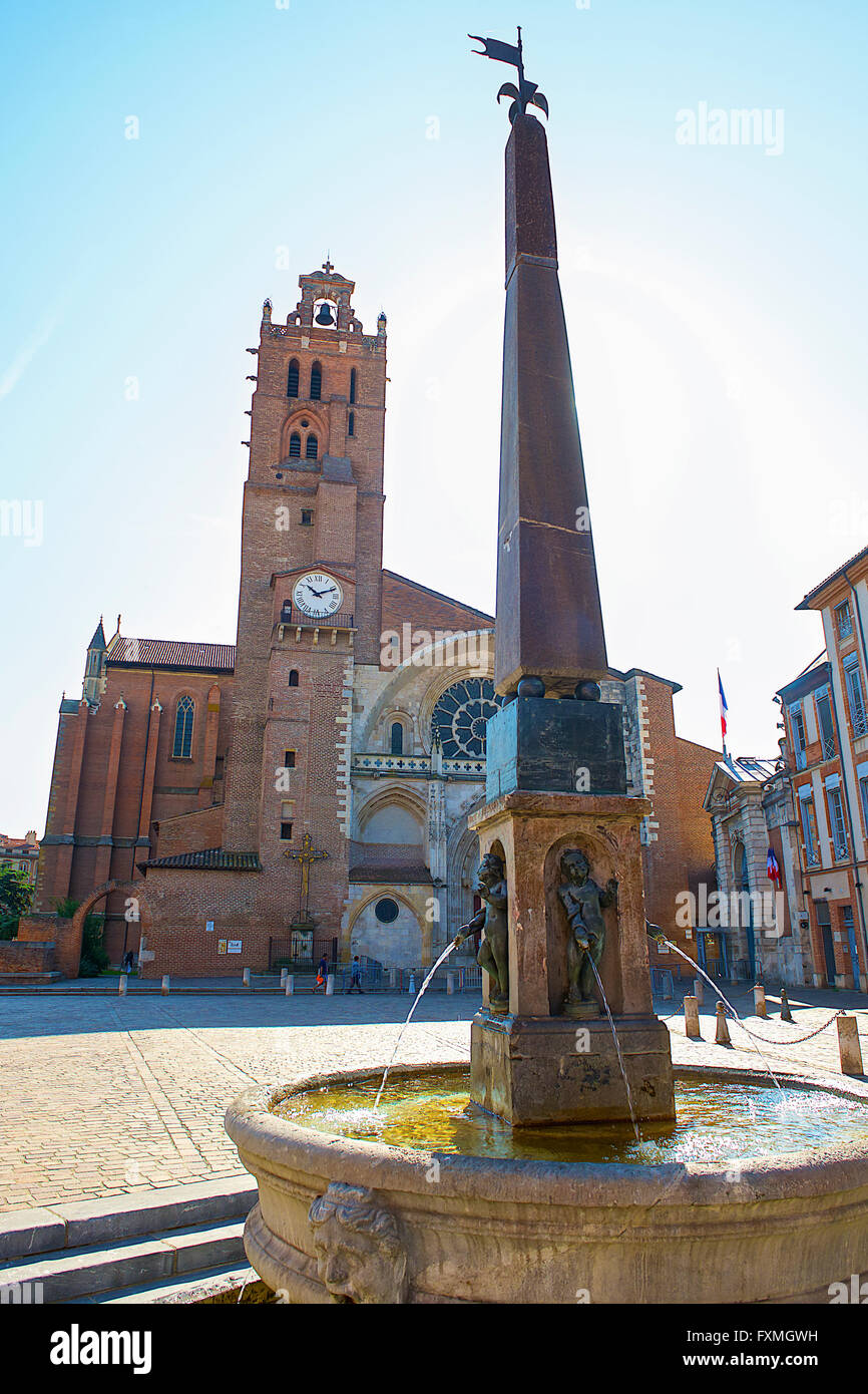 Cattedrale di Tolosa, Toulouse, Francia Foto Stock