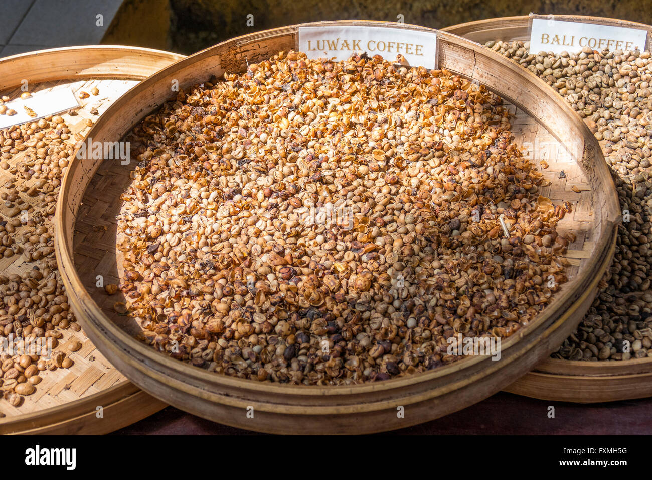 Sun secche Caffe Bean, Ubud, Bali, Indonesia Foto Stock