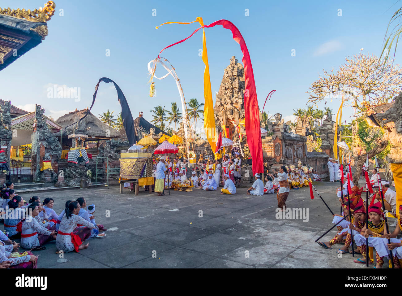 Il tradizionale design Balinese Cerimonie, Ubud, Bali, Indonesia Foto Stock