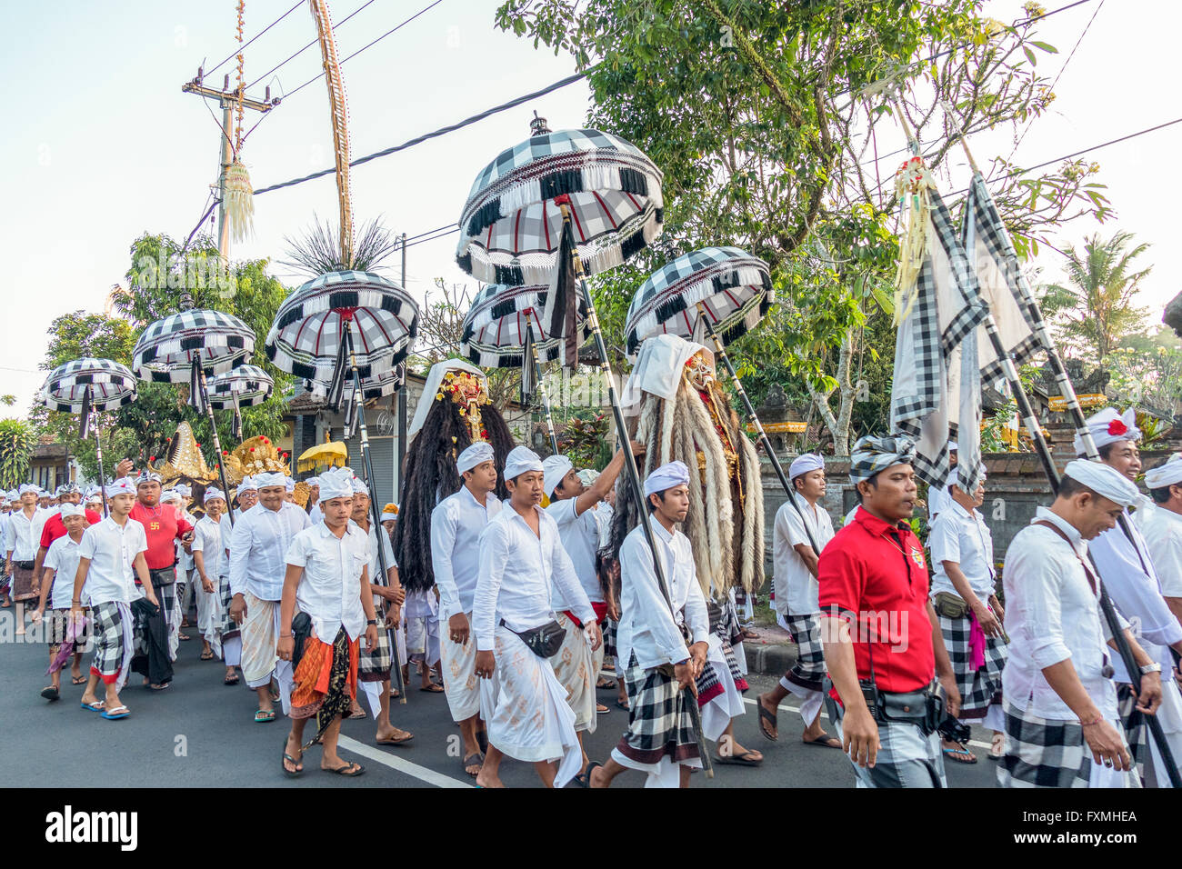 Il tradizionale design Balinese Cerimonie, Ubud, Bali, Indonesia Foto Stock