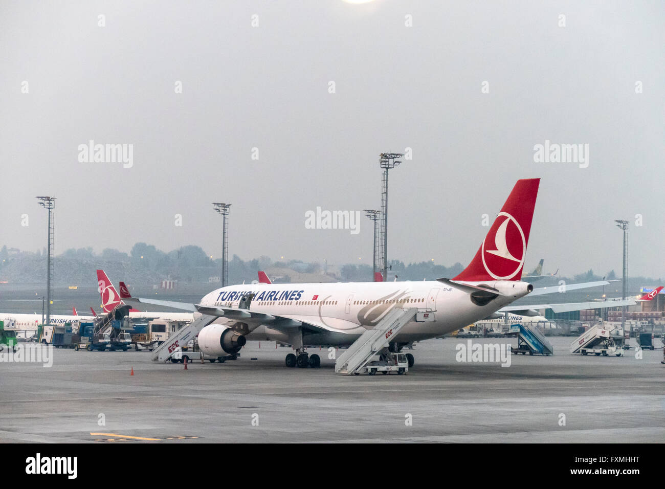 L'aeroporto internazionale Ataturk, Istanbul, Turchia Foto Stock