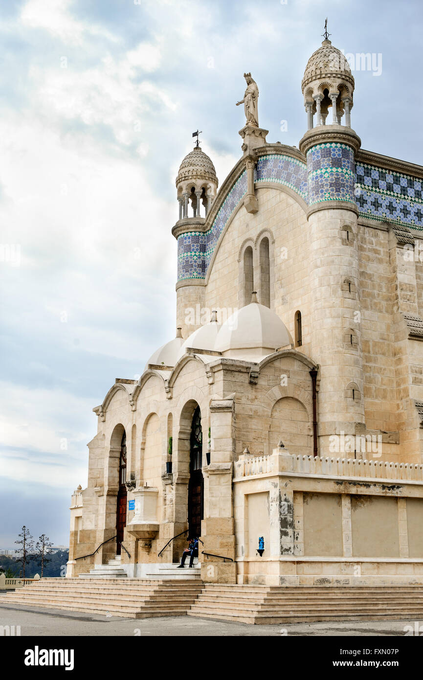 Cattedrale di Notre Dame d'Afrique, Algeri Algeria. Foto Stock