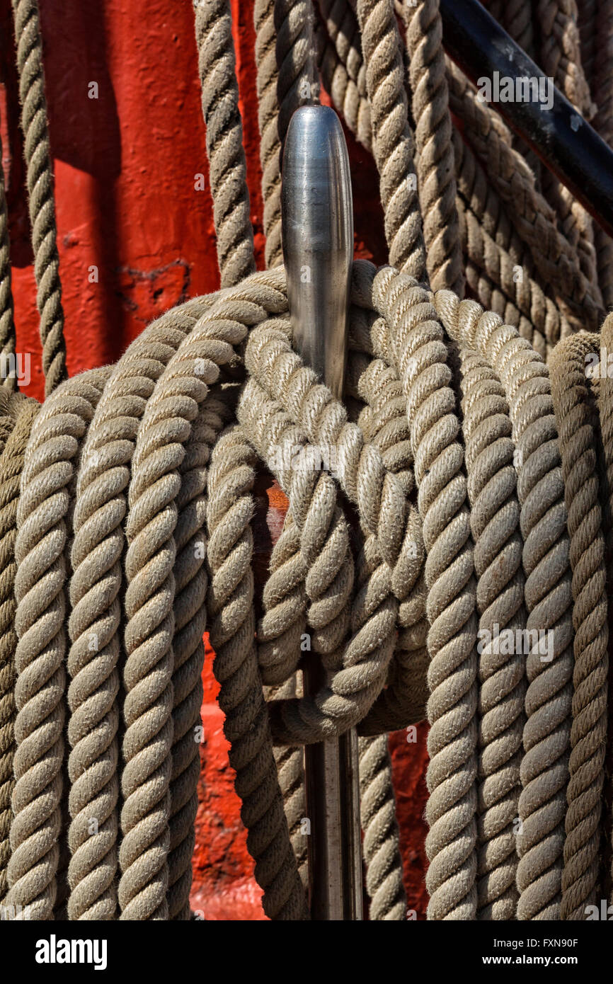 Il telaio di sicurezza ROPS, nave a vela Foto Stock