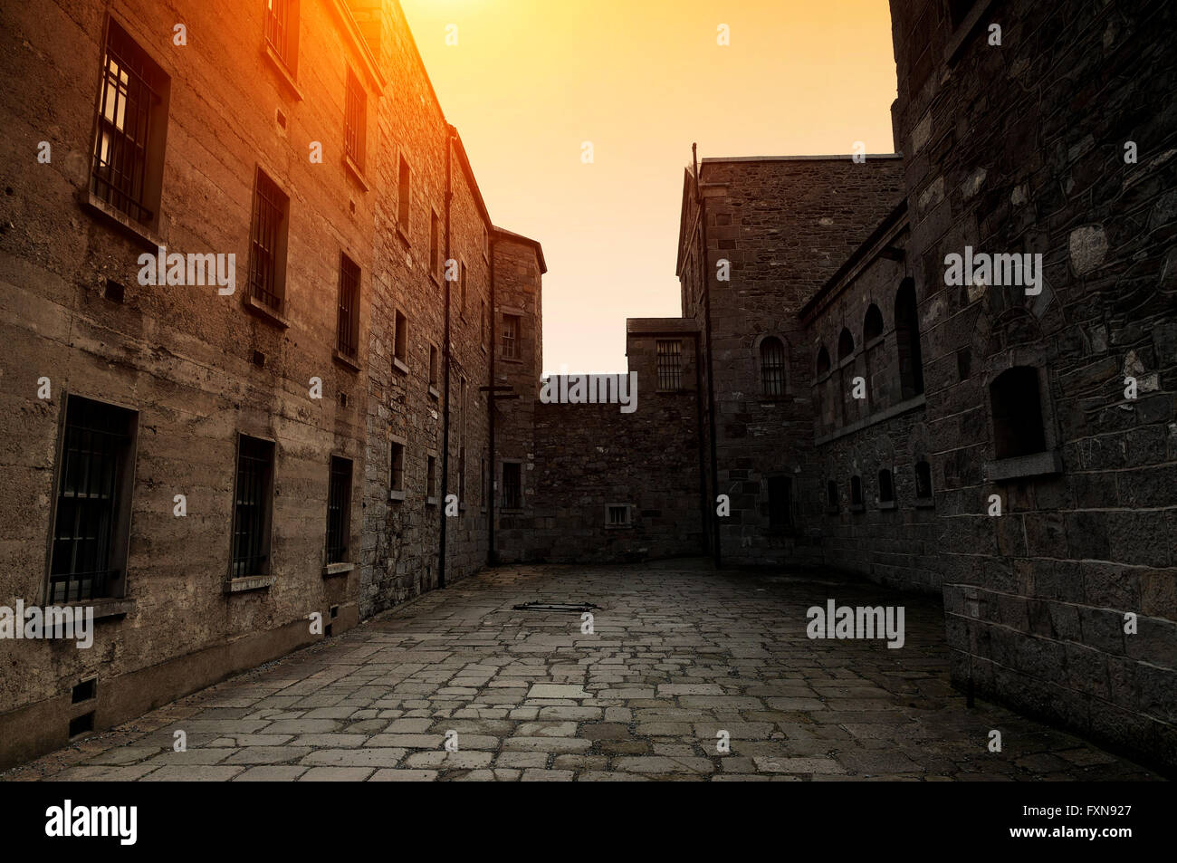 Kilmainham Gaol, carcere di Dublino, Irlanda Foto Stock