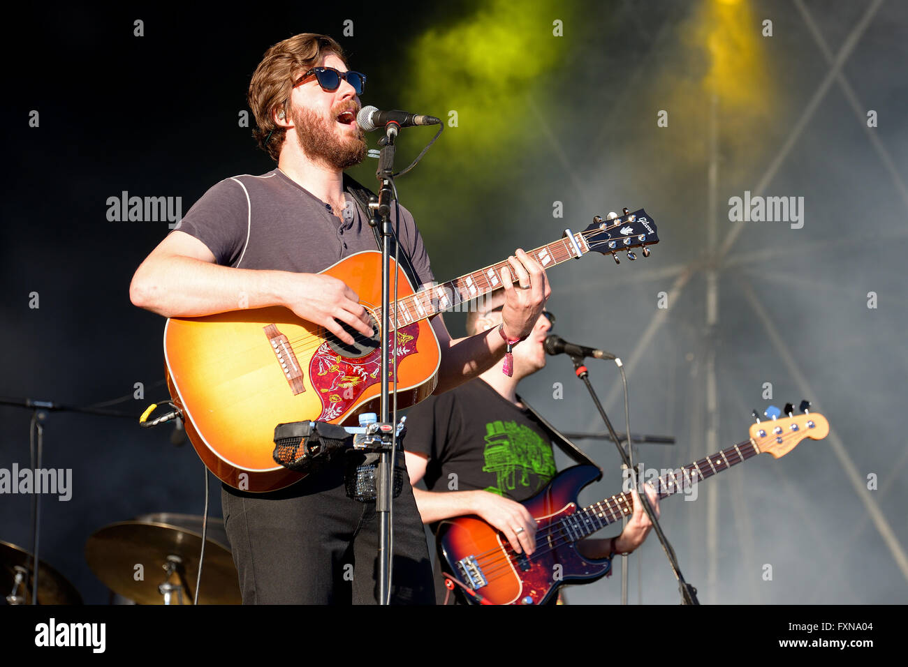 Barcellona - 29 Maggio: Midlake (folk rock band) in concerto presso Heineken Primavera Sound Festival 2014. Foto Stock