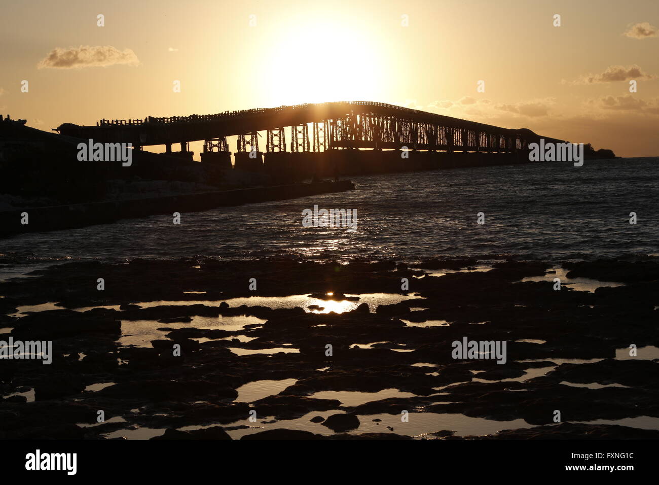 Il centro storico di Bahia Honda ponte in Florida Keys Foto Stock