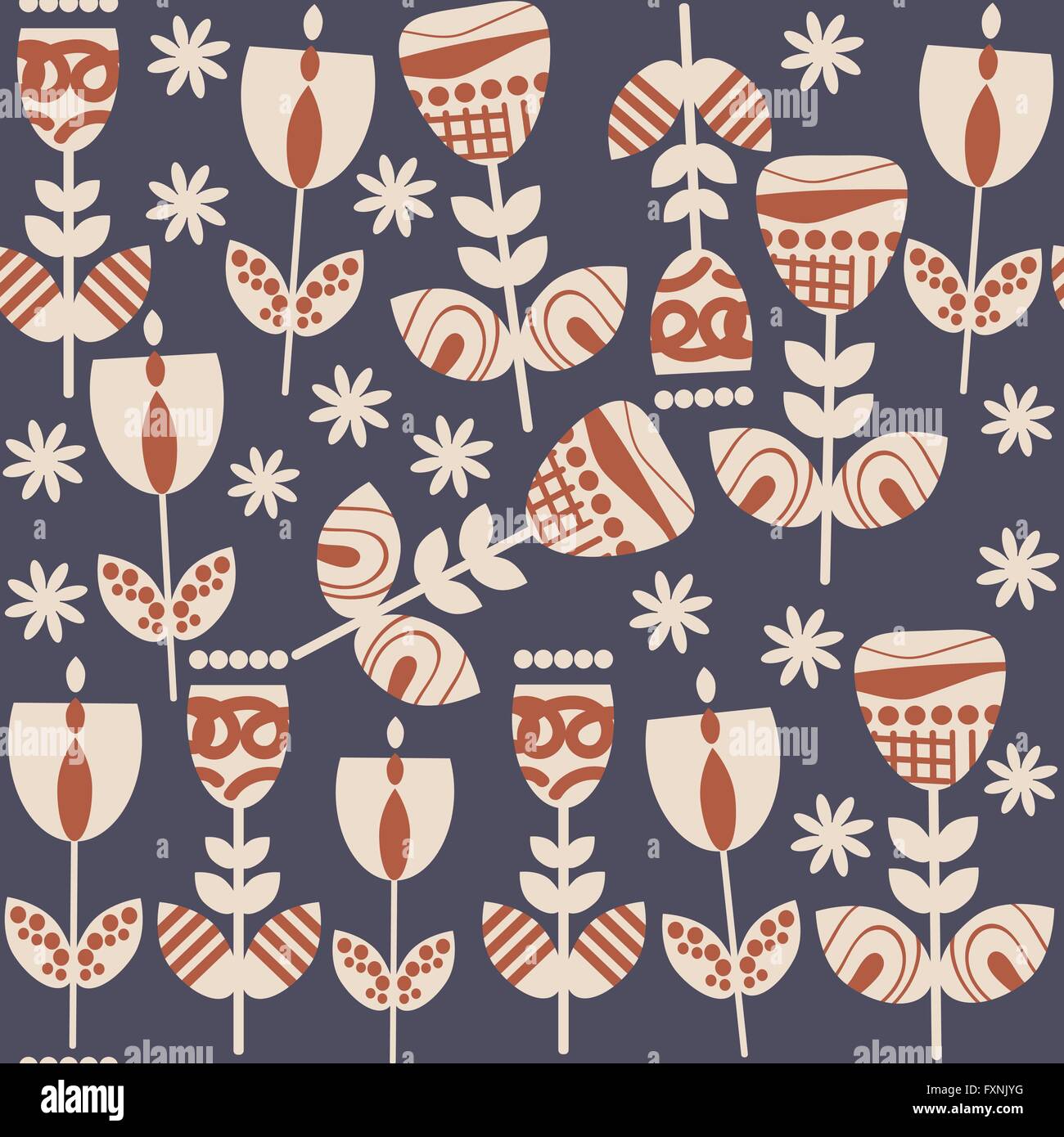 Eleganza floreale modello senza soluzione di continuità e senza soluzione di continuità nel modello swatch menu, immagine vettoriale. Illustrazione Vettoriale