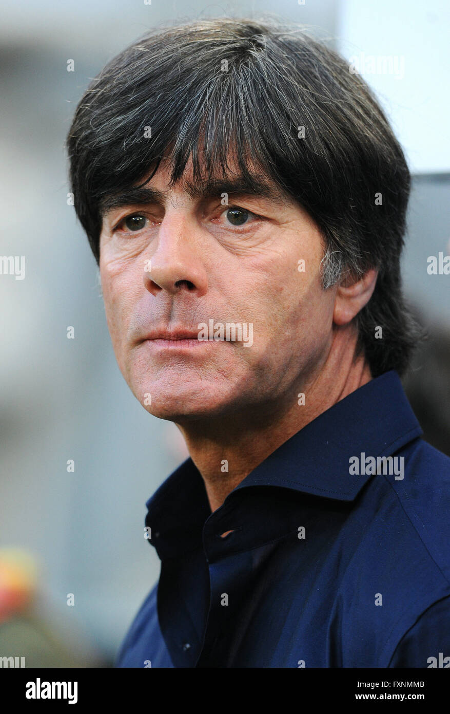 Joachim Löw, manager della squadra nazionale di calcio tedesca, RheinEnergieStadion, Colonia, nella Renania settentrionale-Vestfalia, Germania Foto Stock