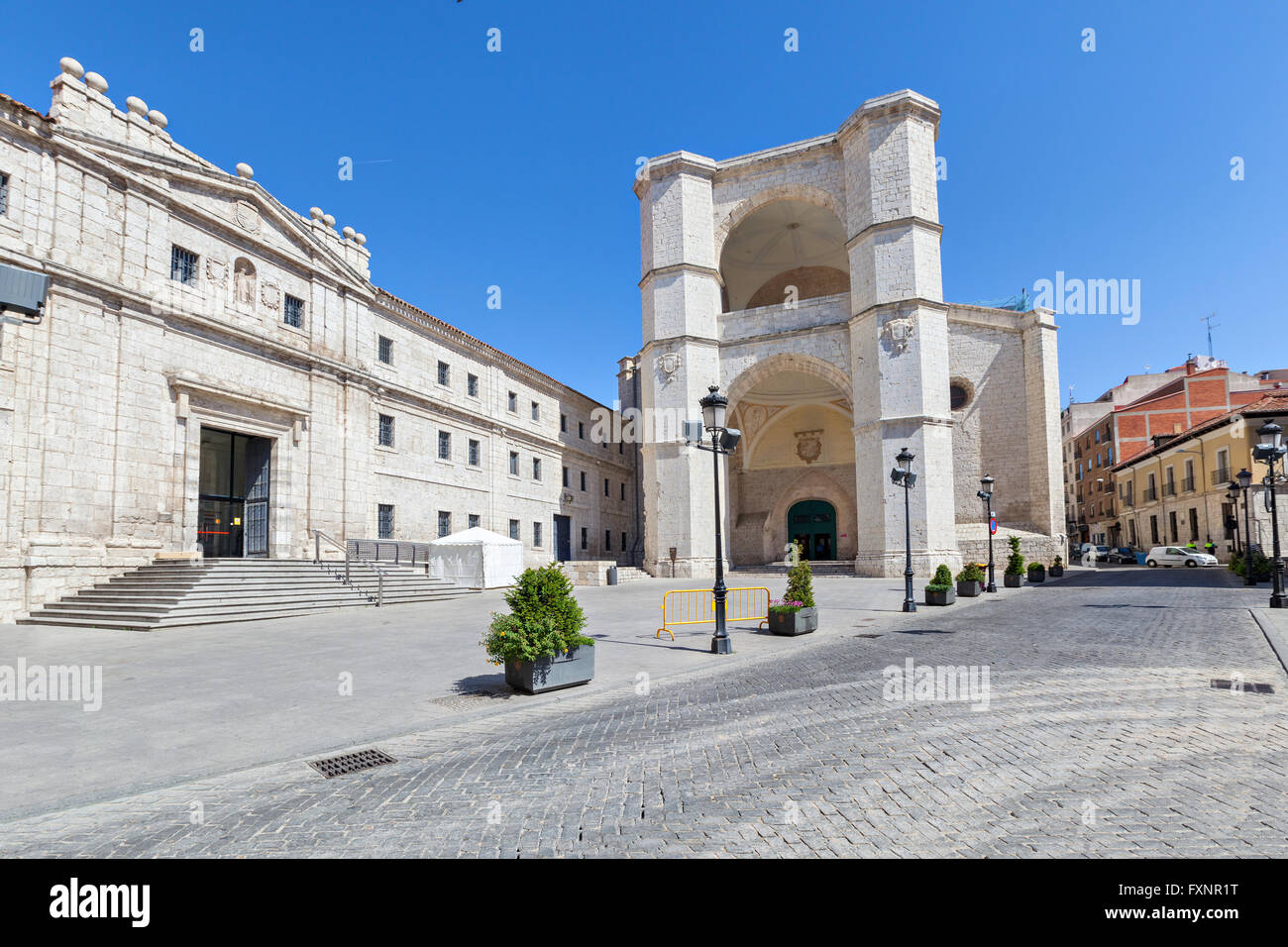 Chiesa gotica del vecchio convento di San Benito el Real - è uno dei più antichi edifici in Valladolid, Spagna Foto Stock