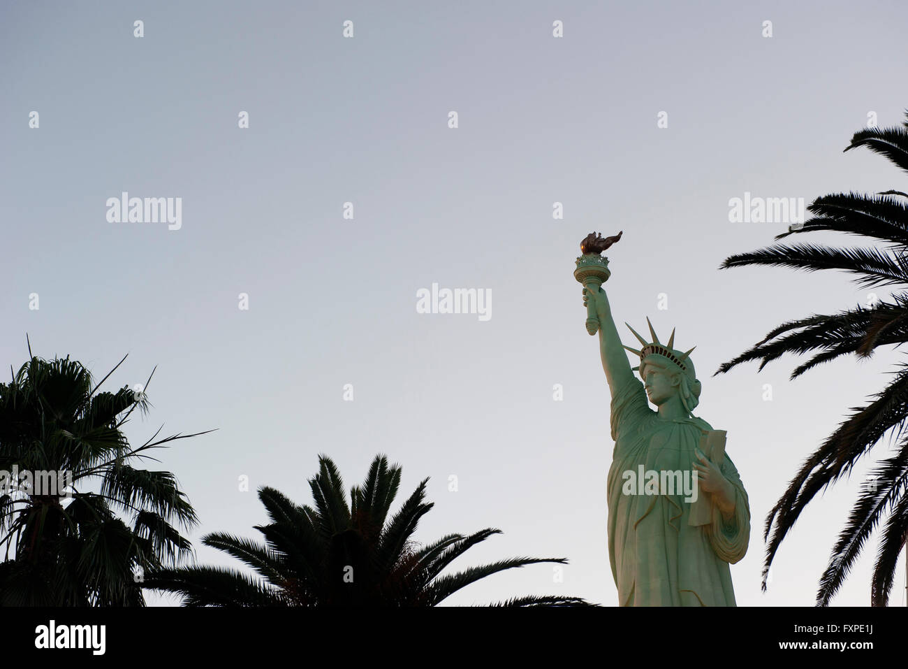 Statua della Libertà replica a Las Vegas, Nevada, STATI UNITI D'AMERICA Foto Stock