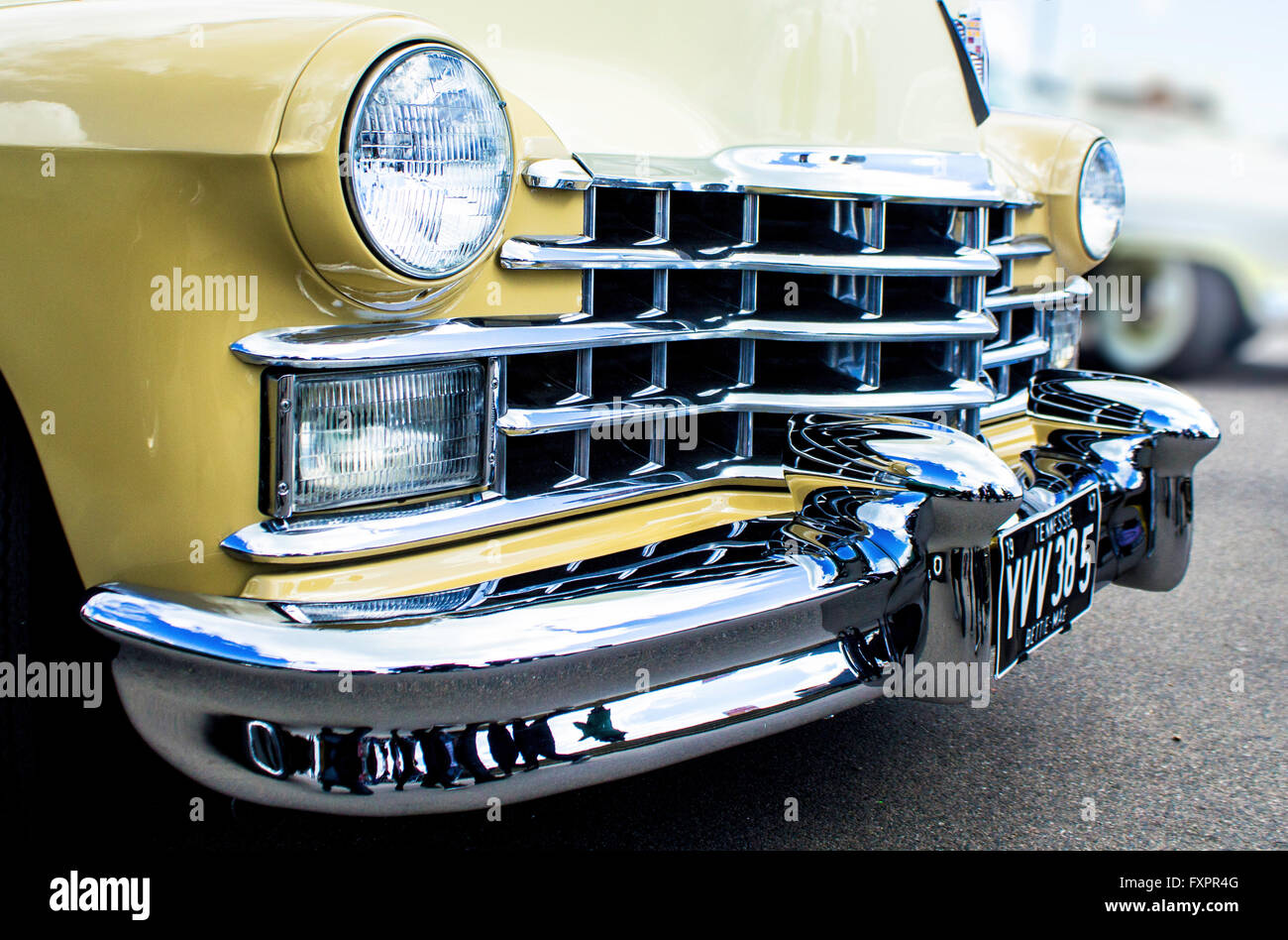 American Classic Car Calandra e paraurti Foto Stock