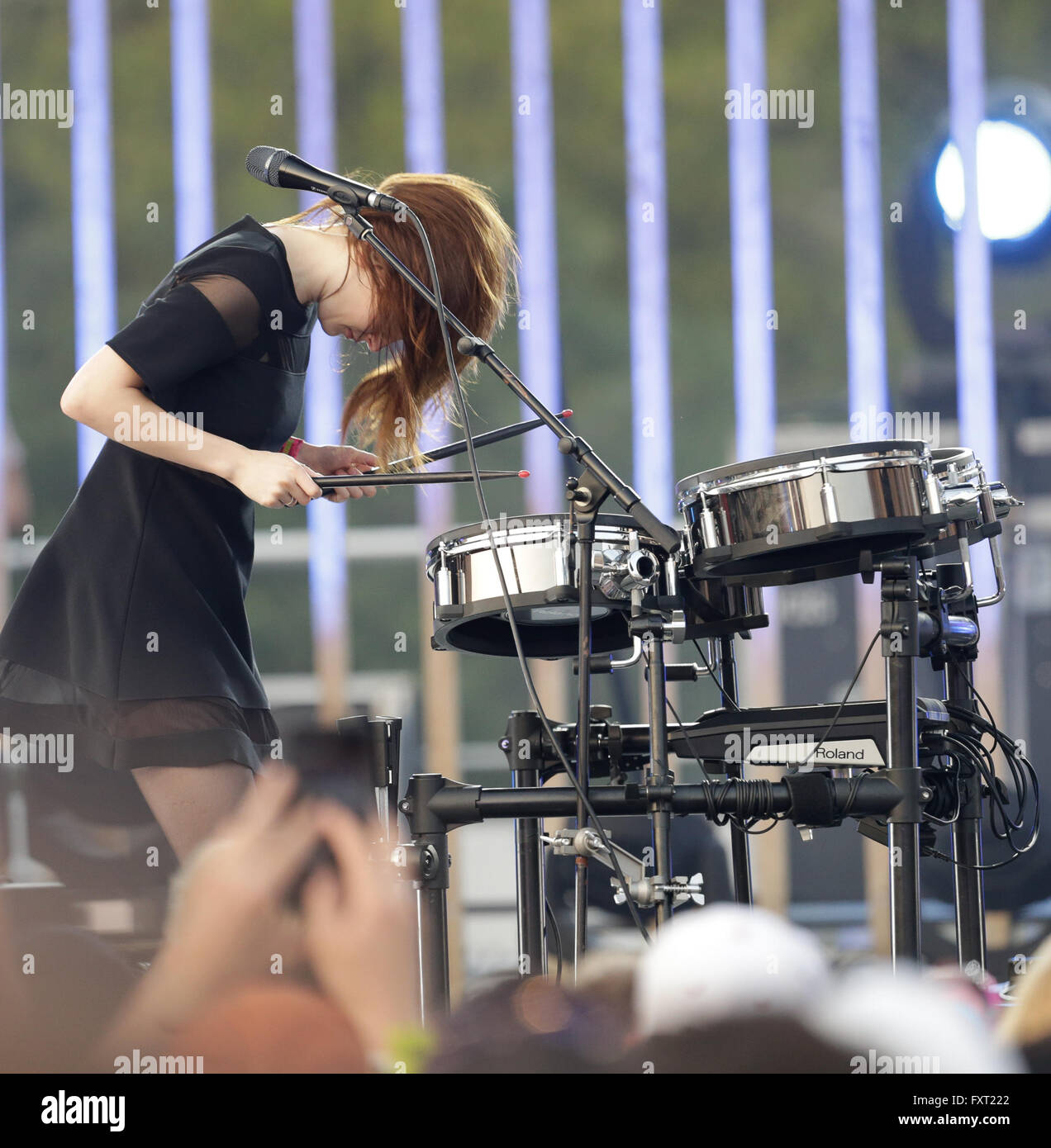 MTV Awards Woodies /10 per 16 al SXSW 2016 - presentano: Chvrches dove: Austin, Texas, Stati Uniti quando: 16 Mar 2016 Foto Stock