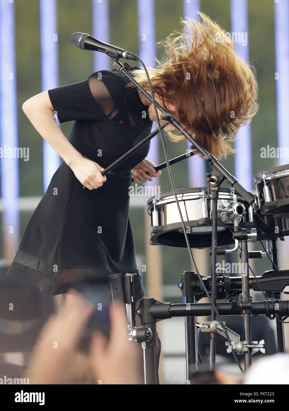 MTV Awards Woodies /10 per 16 al SXSW 2016 - presentano: Chvrches dove: Austin, Texas, Stati Uniti quando: 16 Mar 2016 Foto Stock