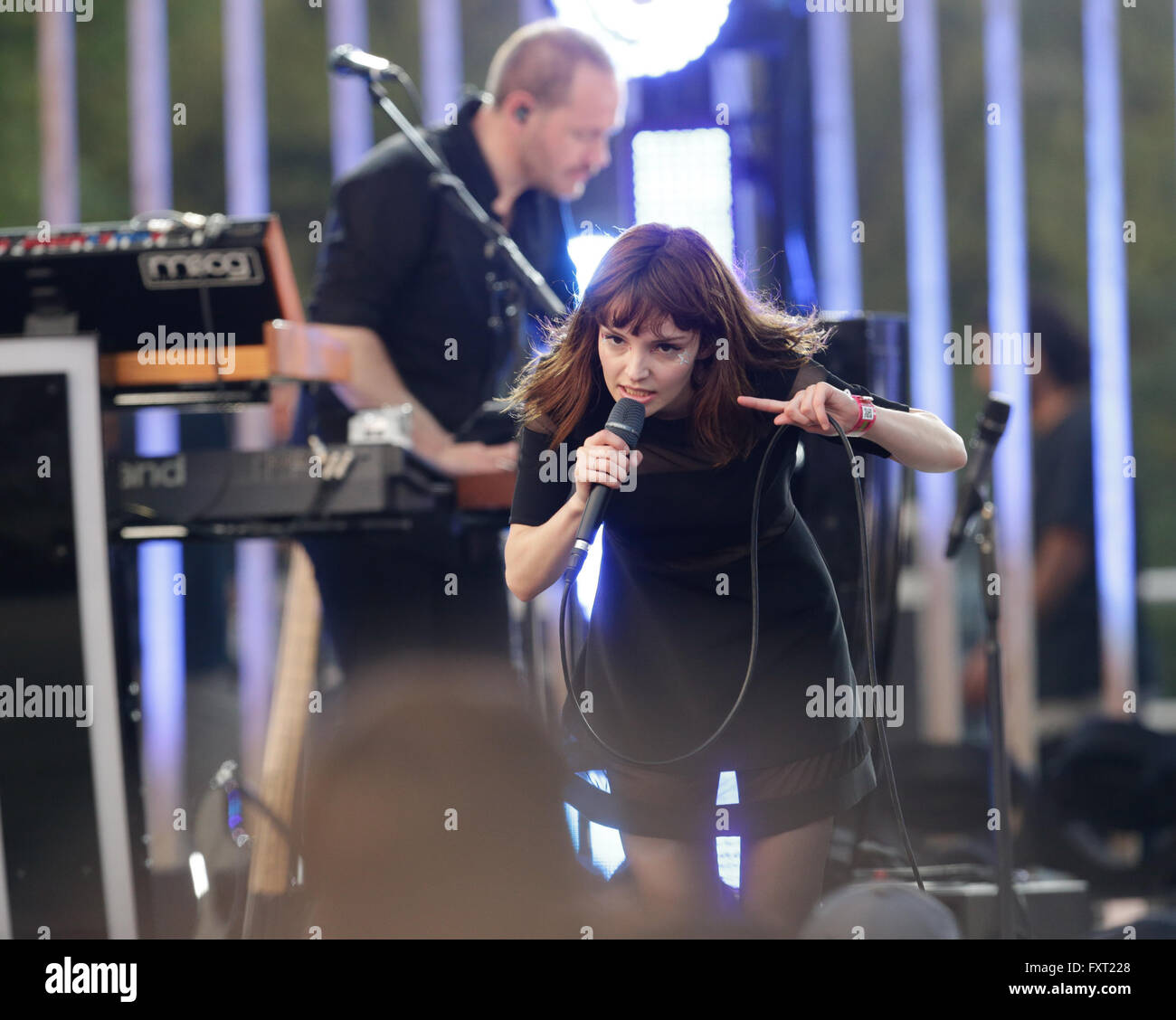 MTV Awards Woodies /10 per 16 al SXSW 2016 - presentano: Chvrches dove: Austin, Texas, Stati Uniti quando: 16 Mar 2016 Foto Stock