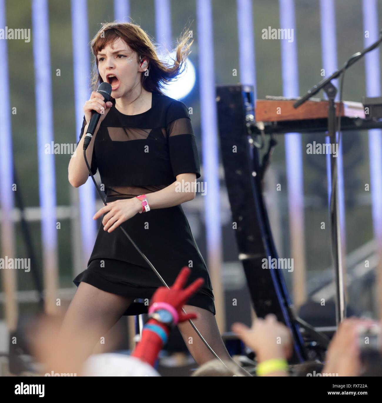 MTV Awards Woodies /10 per 16 al SXSW 2016 - presentano: Chvrches dove: Austin, Texas, Stati Uniti quando: 16 Mar 2016 Foto Stock