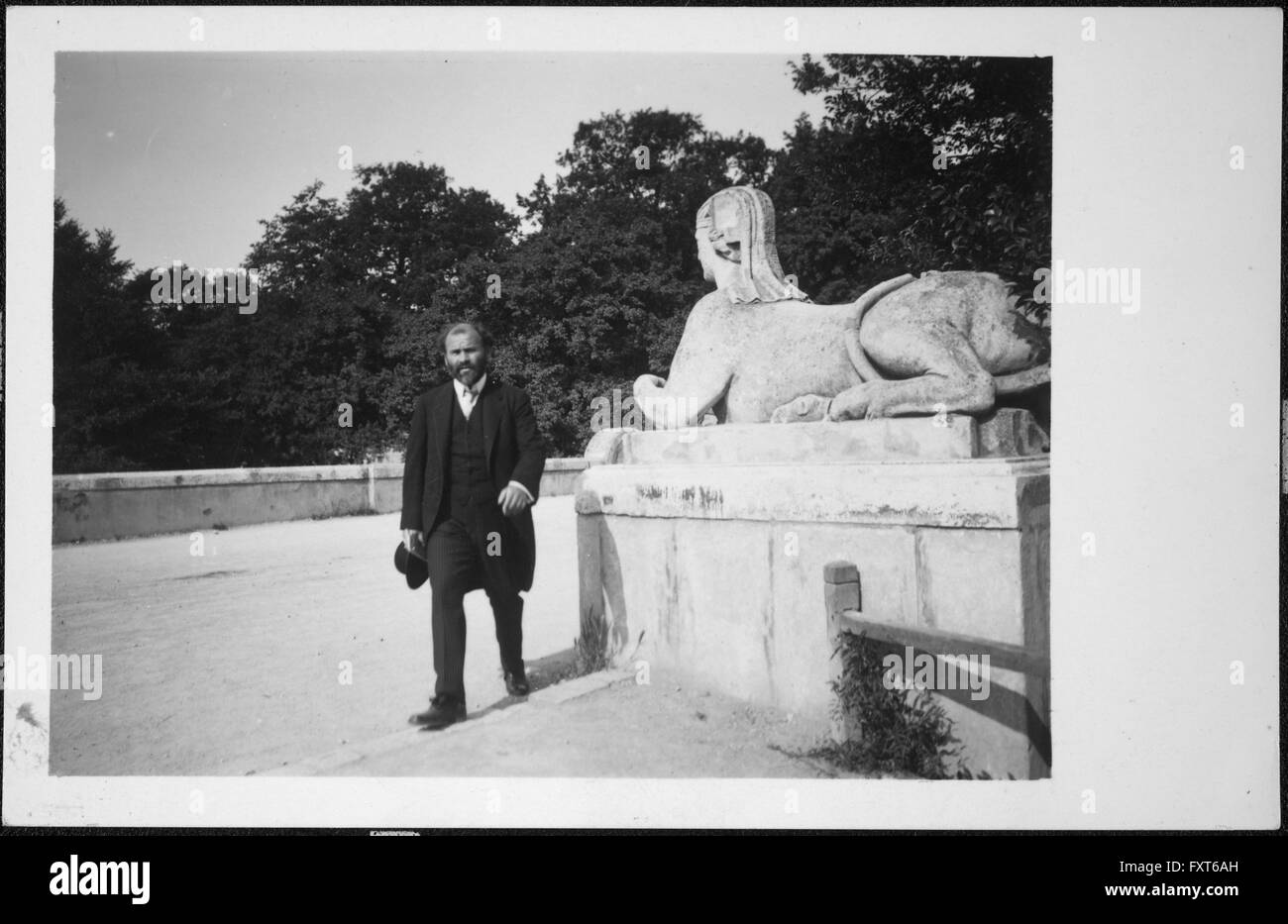 Gustav Klimt im Schlosspark Schönbrunn in Wien Foto Stock