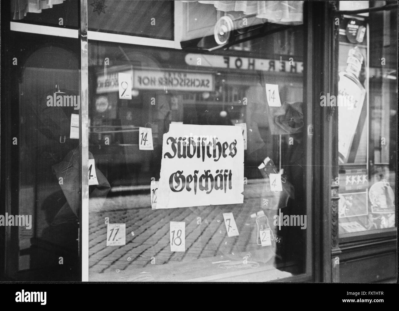 Antisemitische Ausschreitungen Wien 1938 Foto Stock