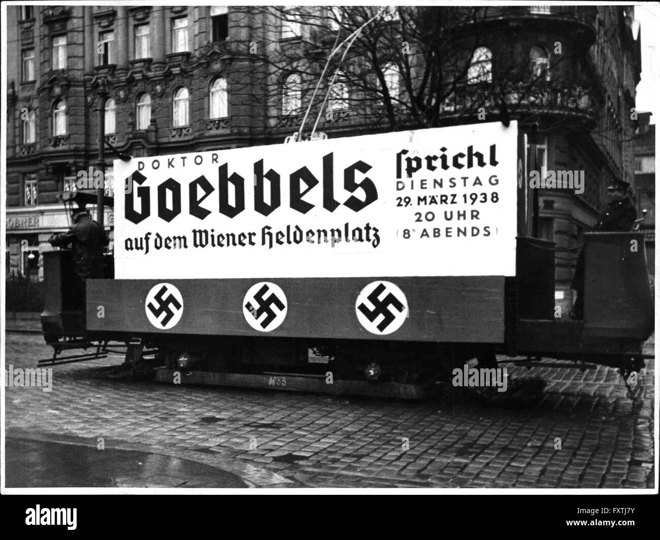 Goebbels in Wien Foto Stock