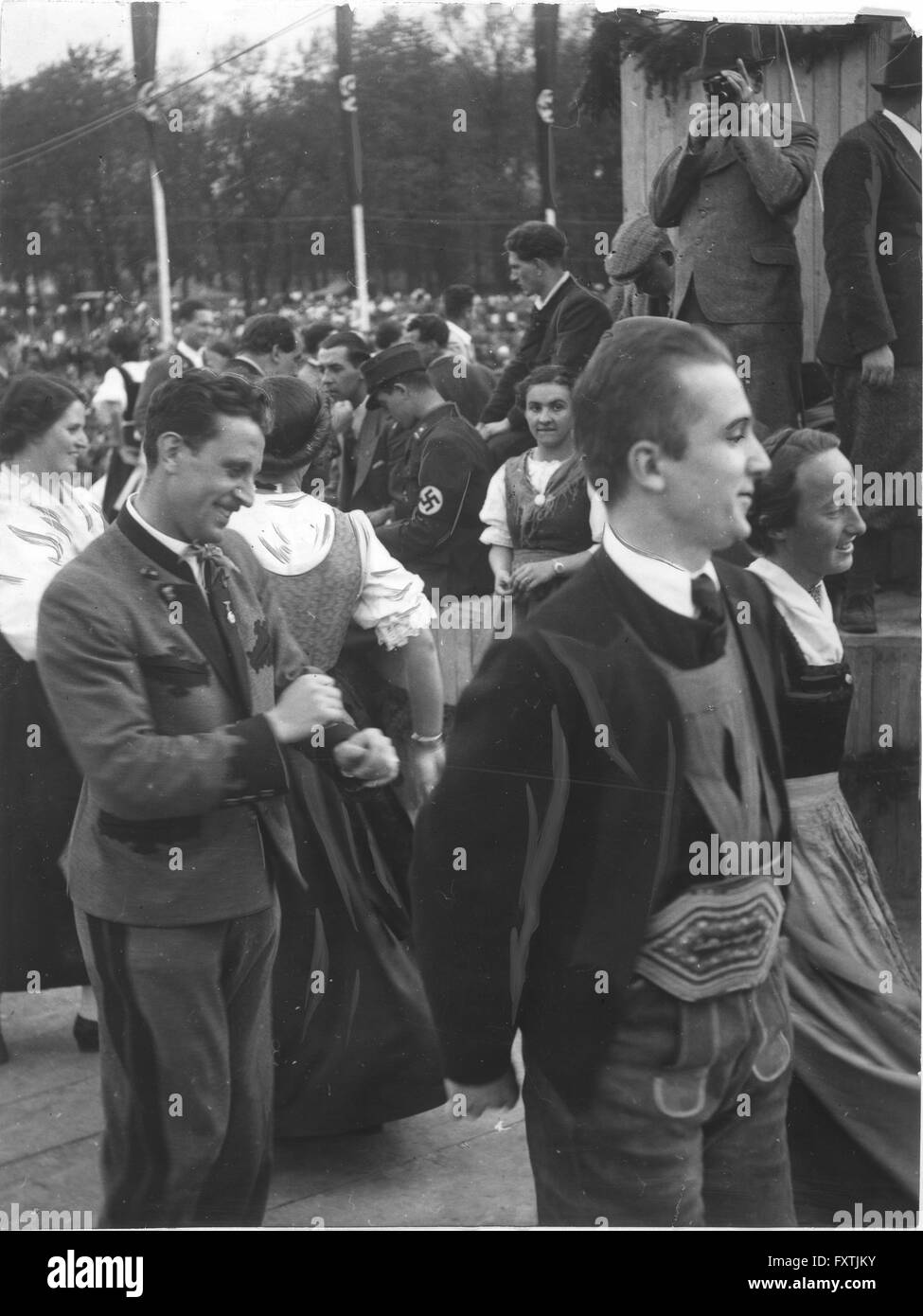 Erster Mai 1938 in Wien Foto Stock