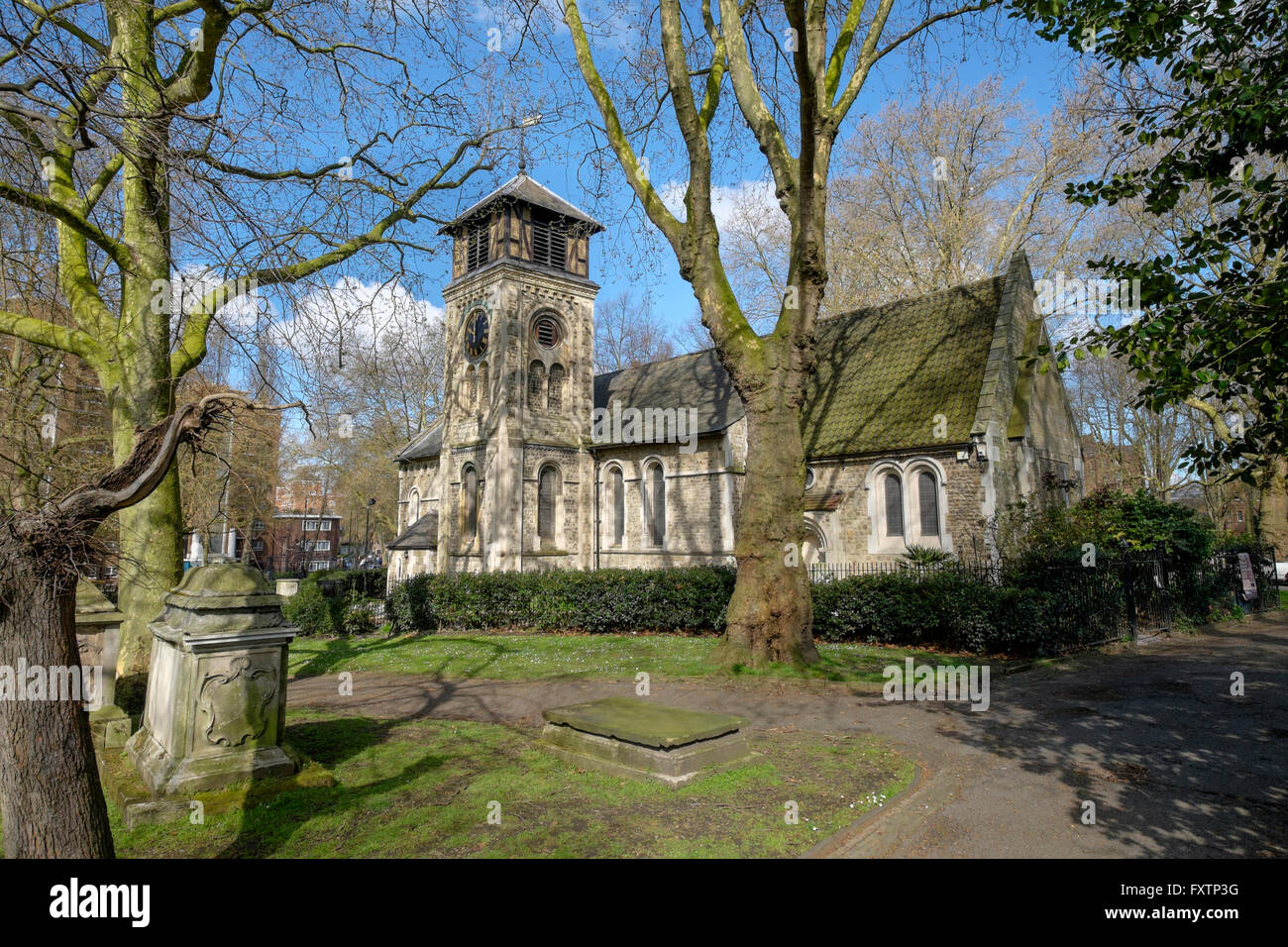 St Pancras vecchia chiesa, Somers Town, Camden, London, England, Regno Unito Foto Stock