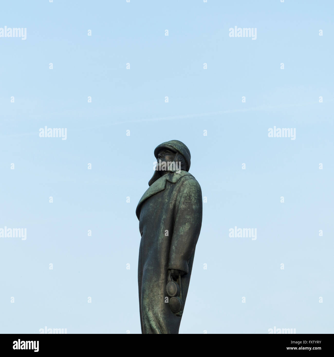 Aviator statua in bronzo Foto Stock