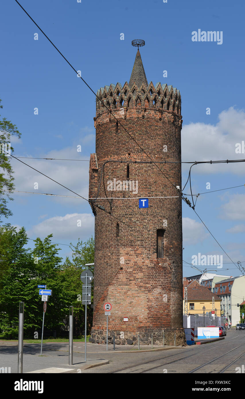 Plauer Torturm, Plauer Strasse, Brandenburg an der Havel, Brandeburgo, Deutschland Foto Stock