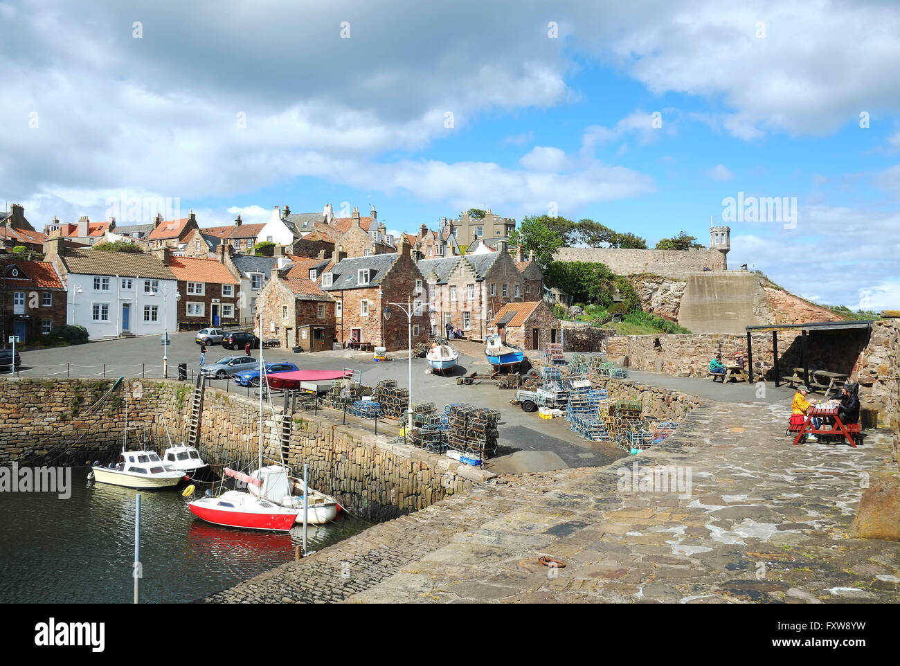 Crail Harbor East Neuk, Fife, Scozia Foto Stock