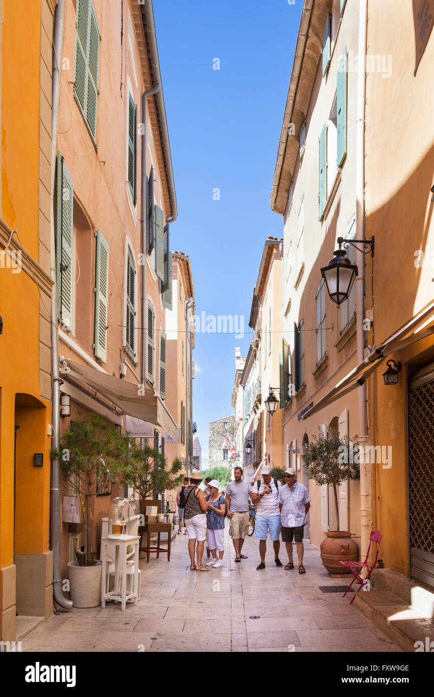 Rue De La Ponche, Saint Tropez, Francia Foto Stock