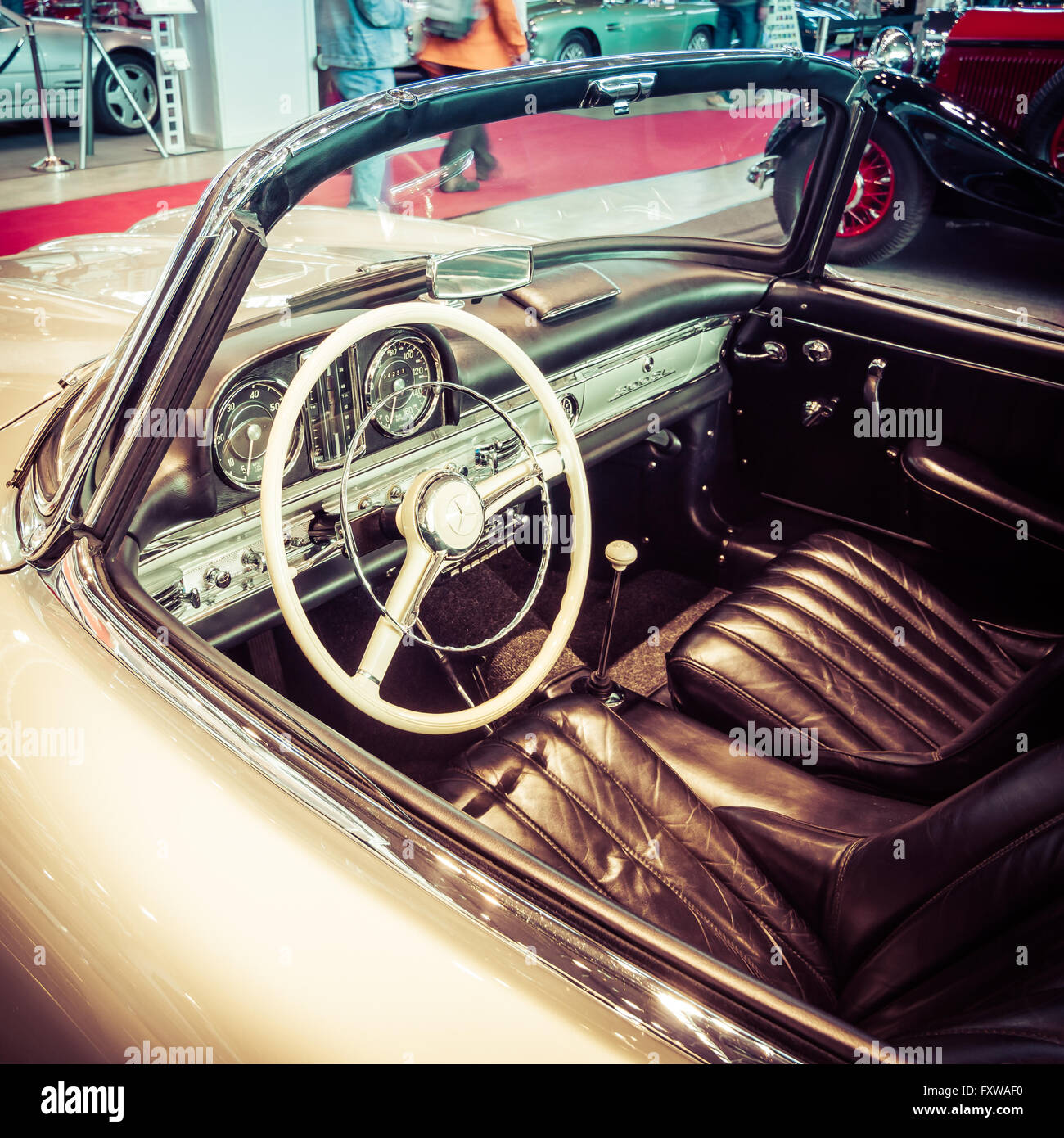 Cabina della roadster Mercedes-Benz 300SL (W198), 1957. Foto Stock