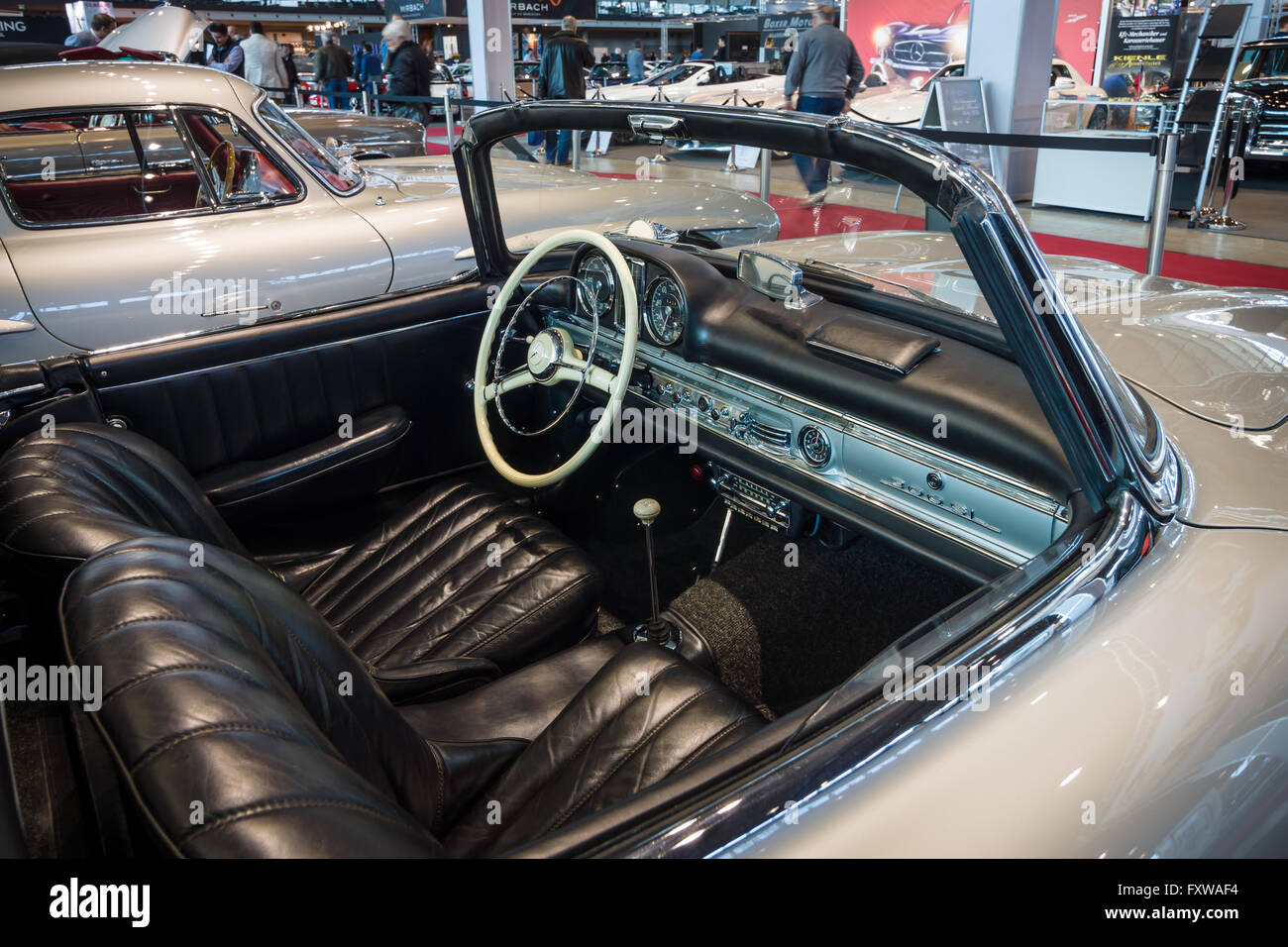 Cabina della roadster Mercedes-Benz 300SL (W198), 1957. Foto Stock